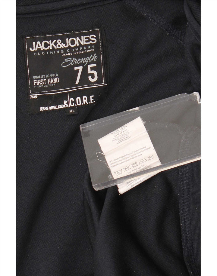 Jack & Jones Træningsdragt til mænd Topjakke XL Marineblå polyester