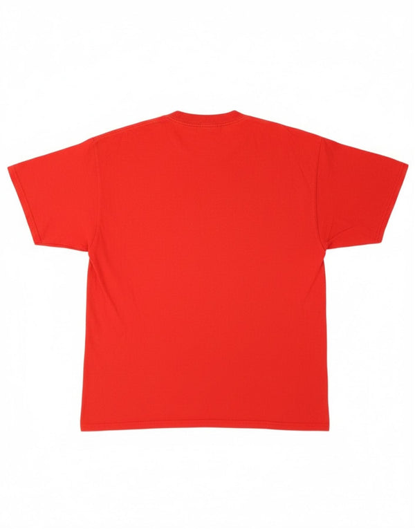 Adidas Herre Boston Red Sox Grafisk T-Shirt Top Stor Rød