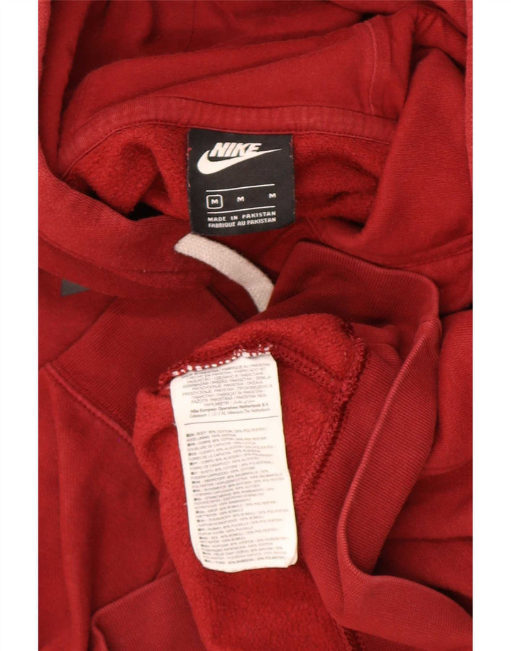Nike grafisk hættetrøje til mænd Medium rød bomuld