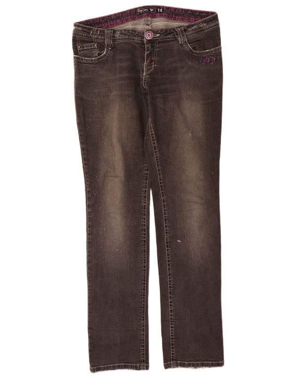 Roxy Kvinder Grafisk Slim Jeans W32 L32 Grå Bomuld