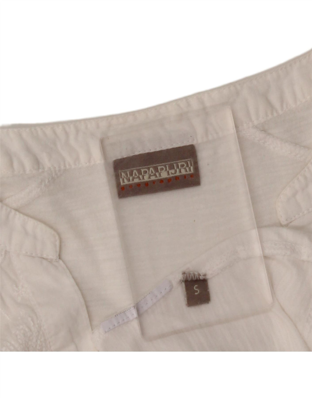 NAPAPIJRI Dame 3/4 ærmet bluse Top UK 10 Small White Floral