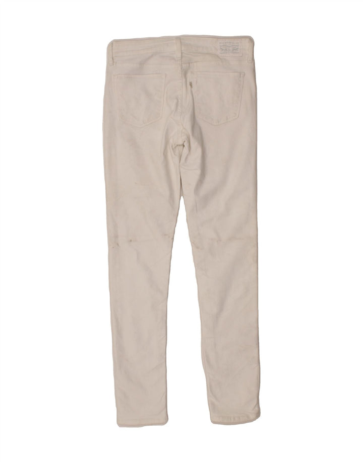 LEVI'S Womens 711 Skinny Jeans W28 L30  White Cotton Vintage Levi's and Second-Hand Levi's from Messina Hembry 