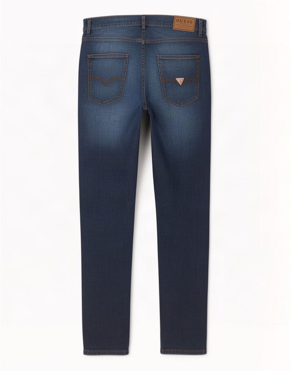 Guess Herre Chris Skinny Jeans W32 L30 Blå Bomuld