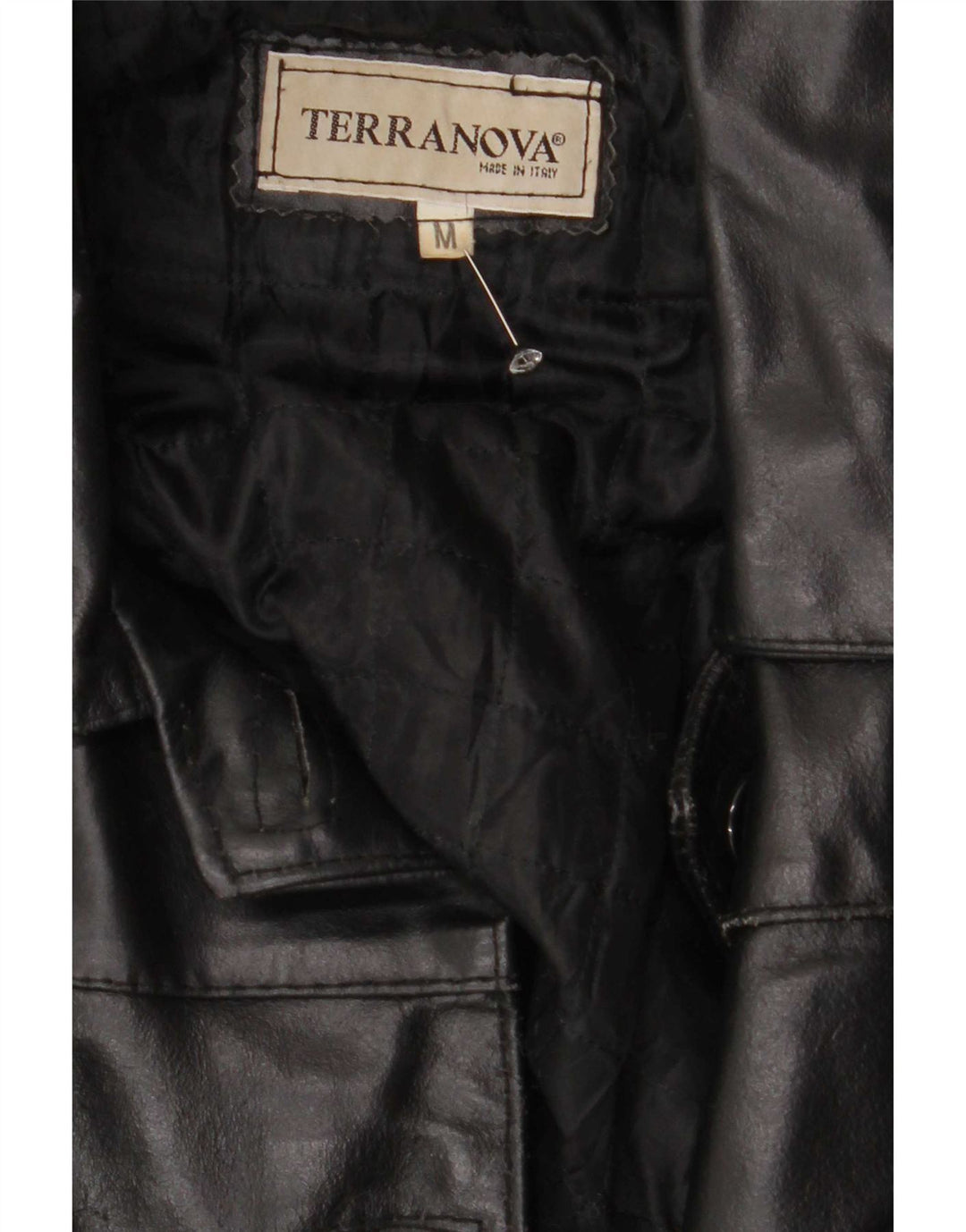 Terranova Dame Læderjakke UK 14 Medium Sort