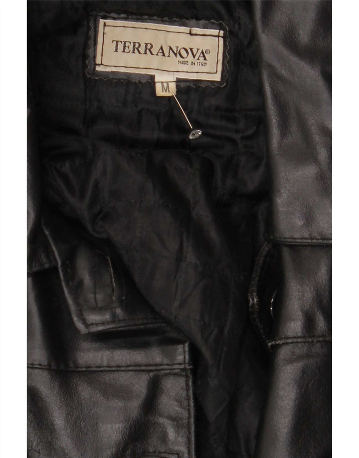 Terranova Dame Læderjakke UK 14 Medium Sort