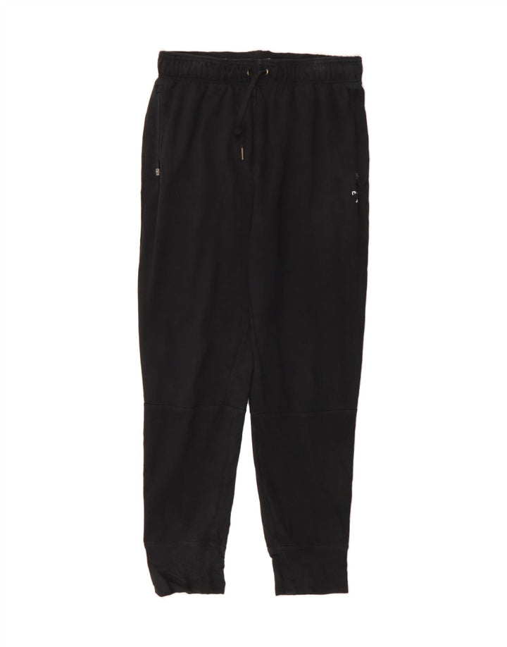 REEBOK Womens Tracksuit Trousers Joggers UK 14 Medium  Black Cotton Vintage Reebok and Second-Hand Reebok from Messina Hembry 