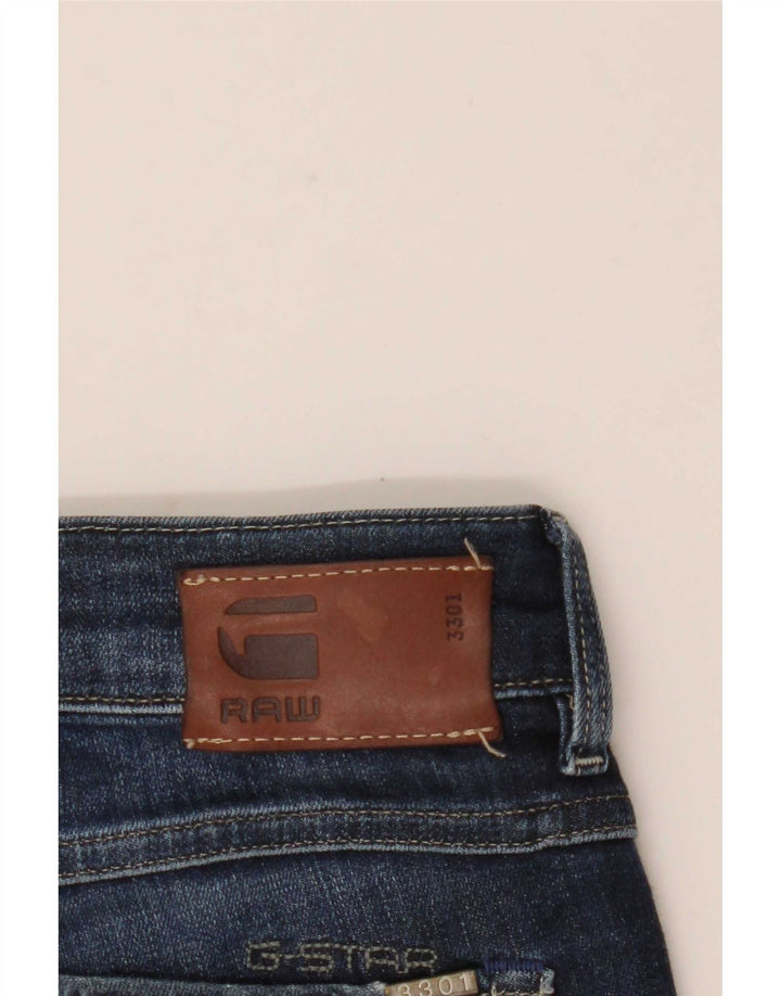 G-Star Womens 3301 Slim Jeans W30 L31 Marineblå