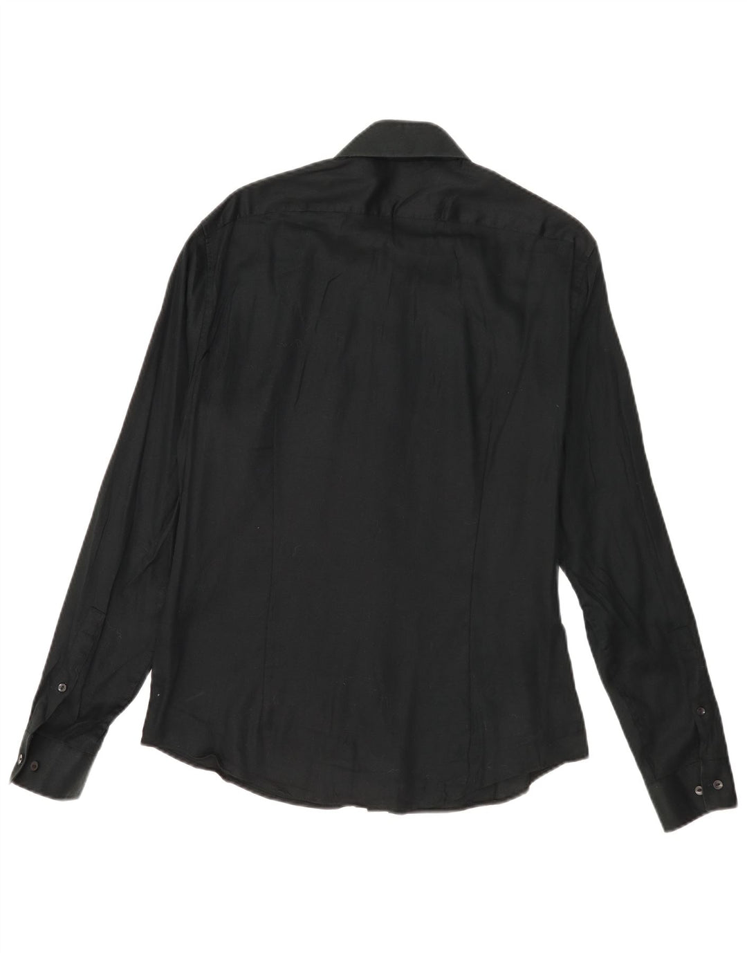 Calvin Klein Herre Extra Slim Fit Skjorte Størrelse 15 1/2 Medium Sort Bomuld