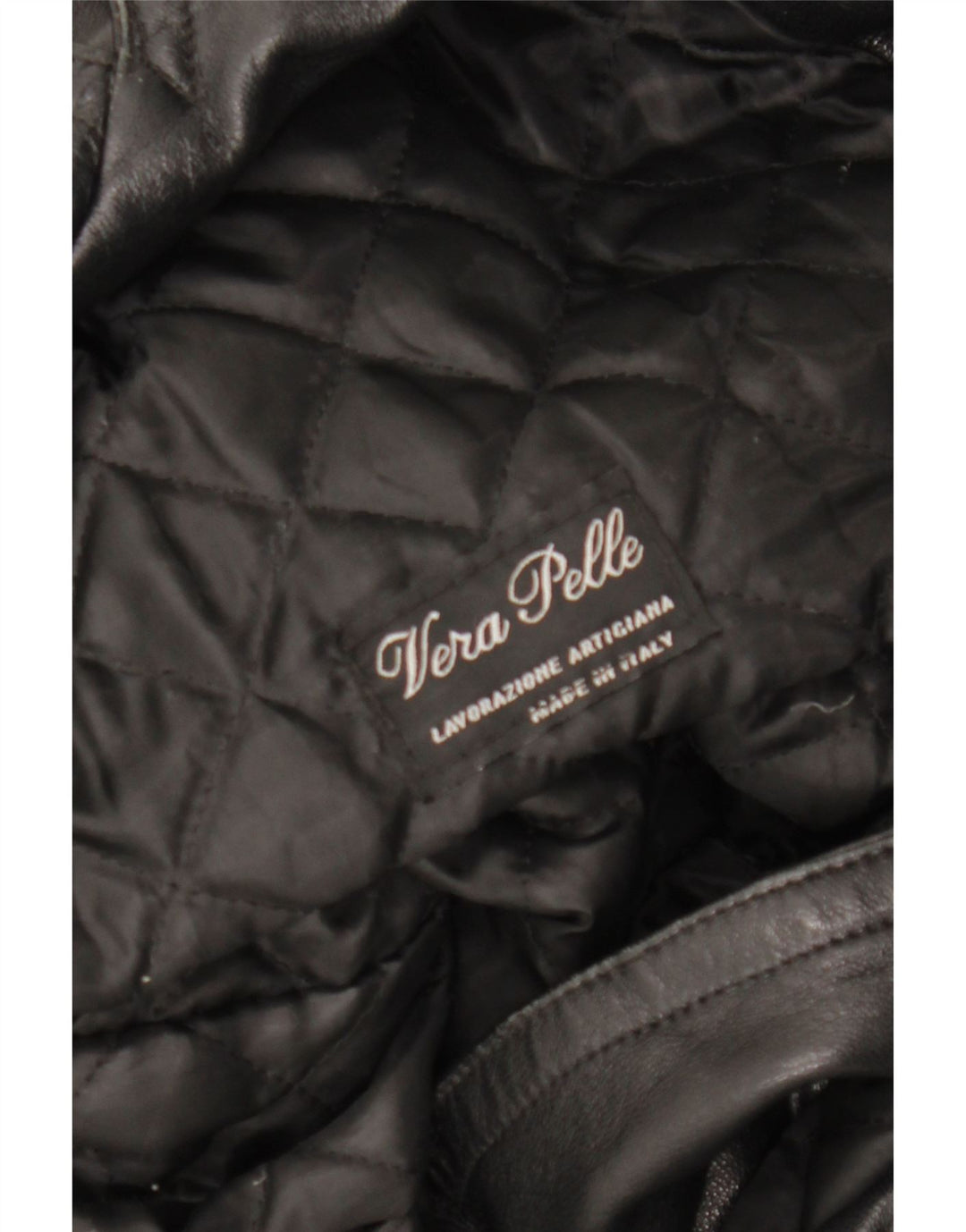 LAVORAZIONE ARTIGIANA Damefrakke UK 12 Medium Sort Læder