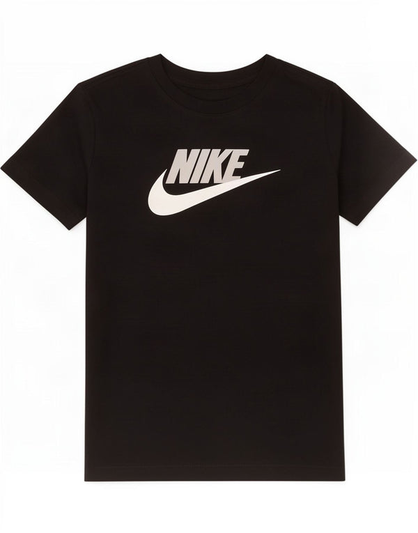 Nike Boys Graphic T-Shirt Top 12-13 Years Large Black Cotton