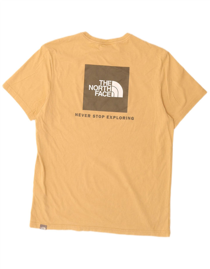 THE NORTH FACE Grafisk T-shirt til mænd, medium beige bomuld