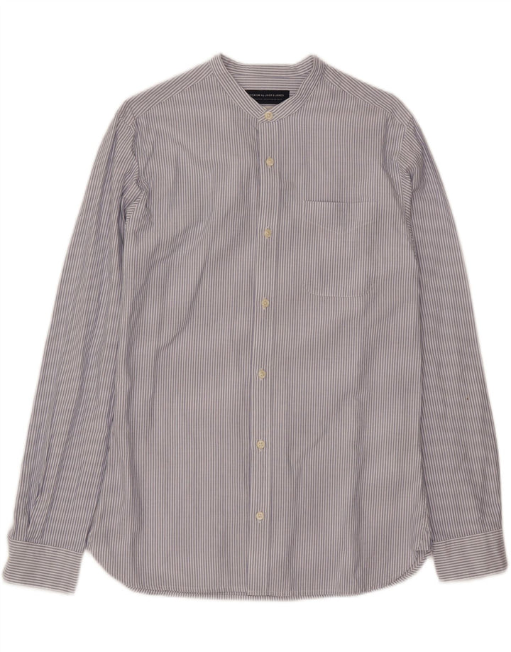 JACK & JONES Mens Shirt Medium Blue Pinstripe Cotton Classic Vintage Jack & Jones and Second-Hand Jack & Jones from Messina Hembry 