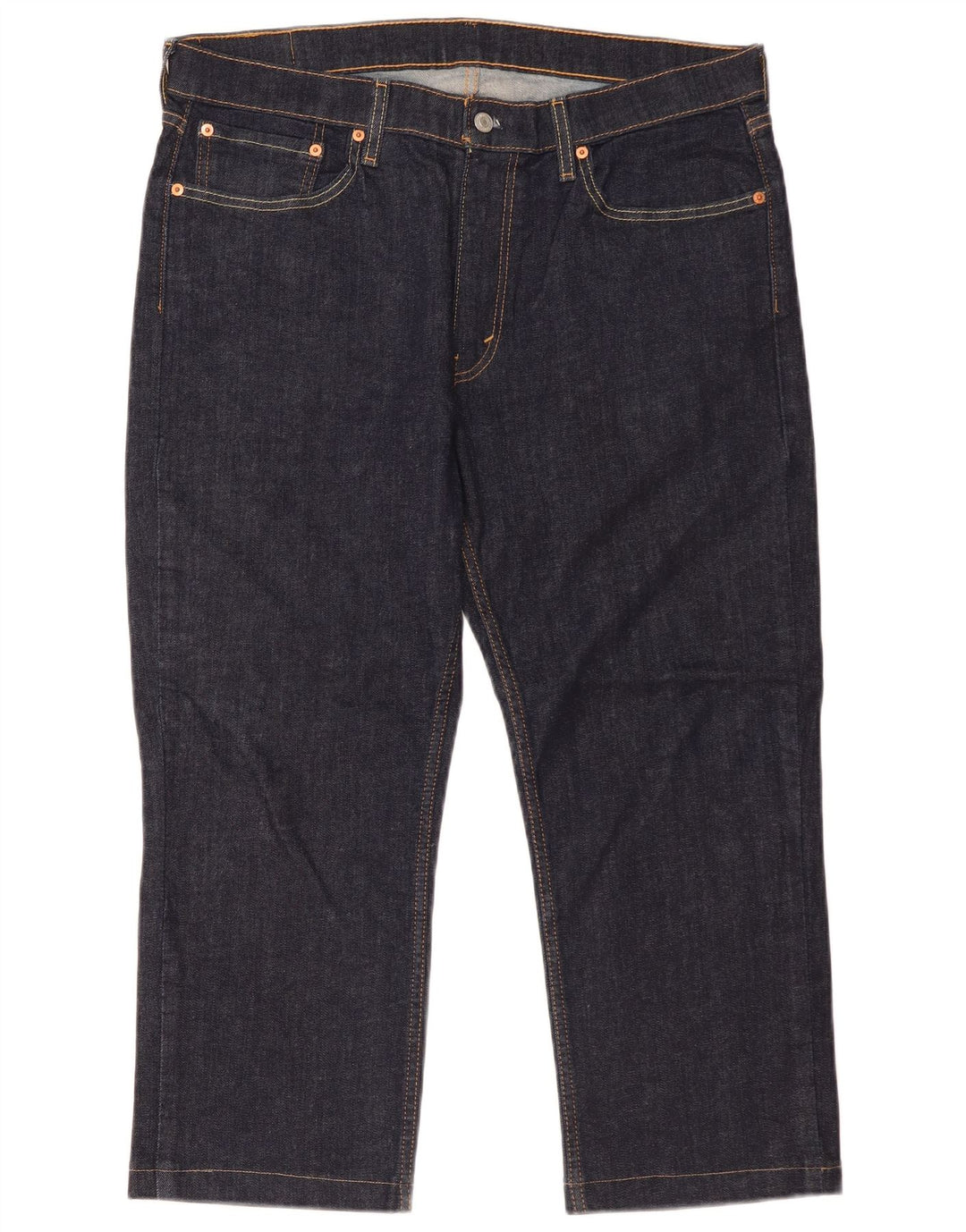 Levi's Herre 514 Capri Jeans W36 L24 Marineblå Bomuld