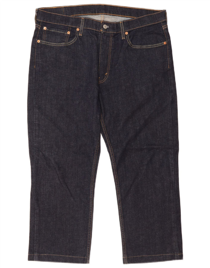 Levi's Herre 514 Capri Jeans W36 L24 Marineblå Bomuld