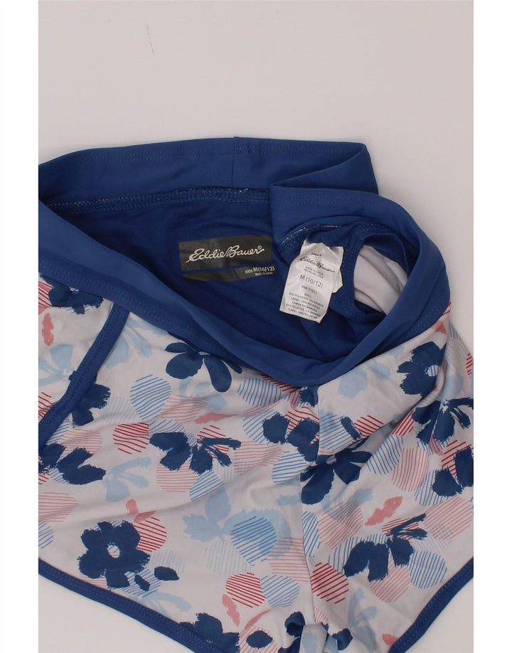 Eddie Bauer Svømmeshorts til piger 10-11 år Medium Blue Floral Polyester