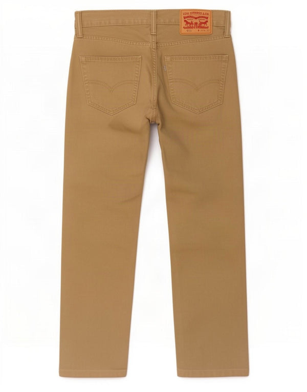 Levi's Mens 511 Slim Casual Trousers W29 L27 Khaki Cotton