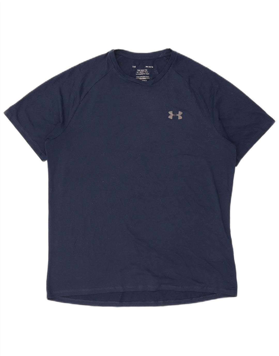 UNDER ARMOUR Herre T-Shirt Top Medium Navy Blue Polyester