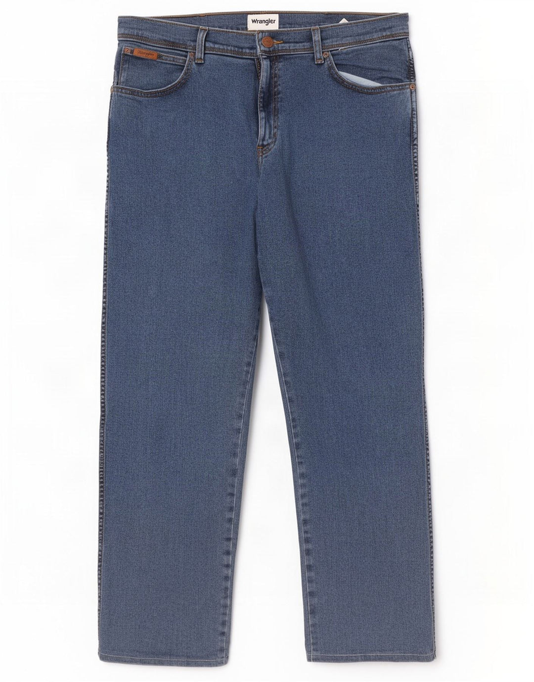 Wrangler Herre Texas Straight Jeans W36 L29 Blå Bomuld