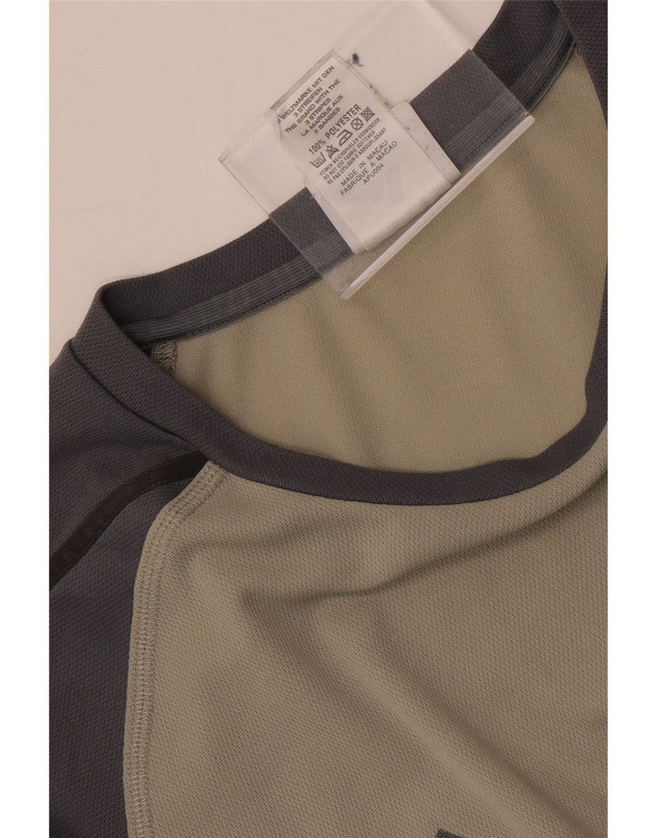 Adidas Herre T-Shirt Top Stor Grå Colourblock Polyester