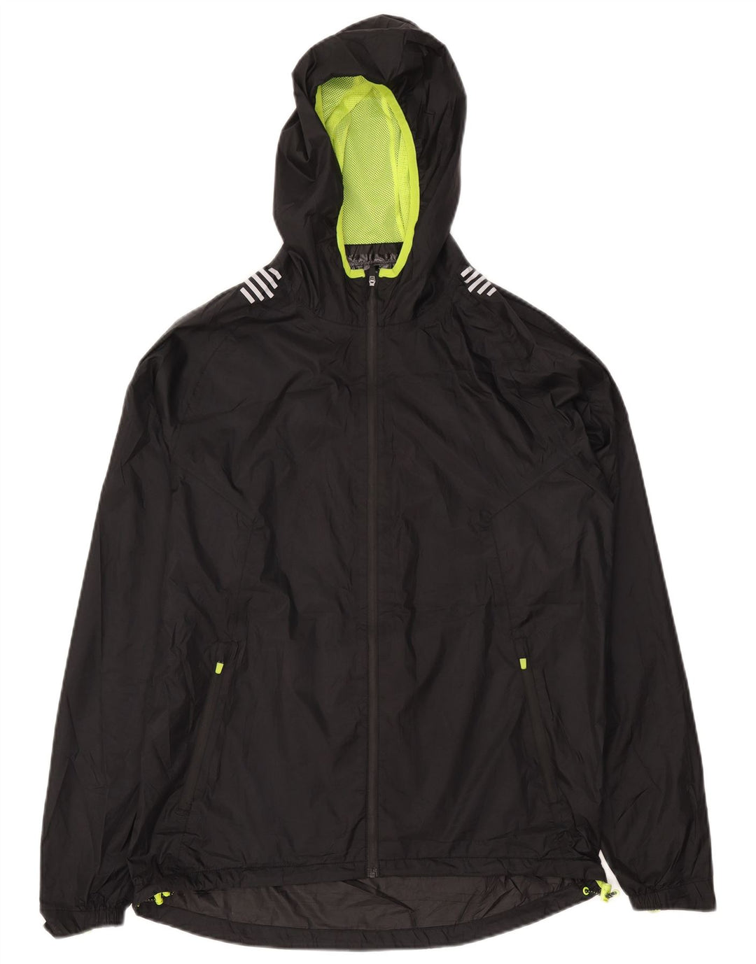 Mountain Warehouse Regnjakke med hætte til mænd UK 38 Medium Sort Polyester