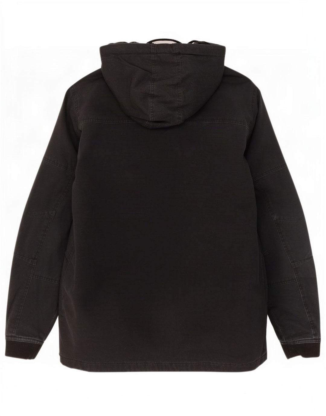 Hurley Herre Hooded Parka Jacket UK 36 Small Black Bomuld