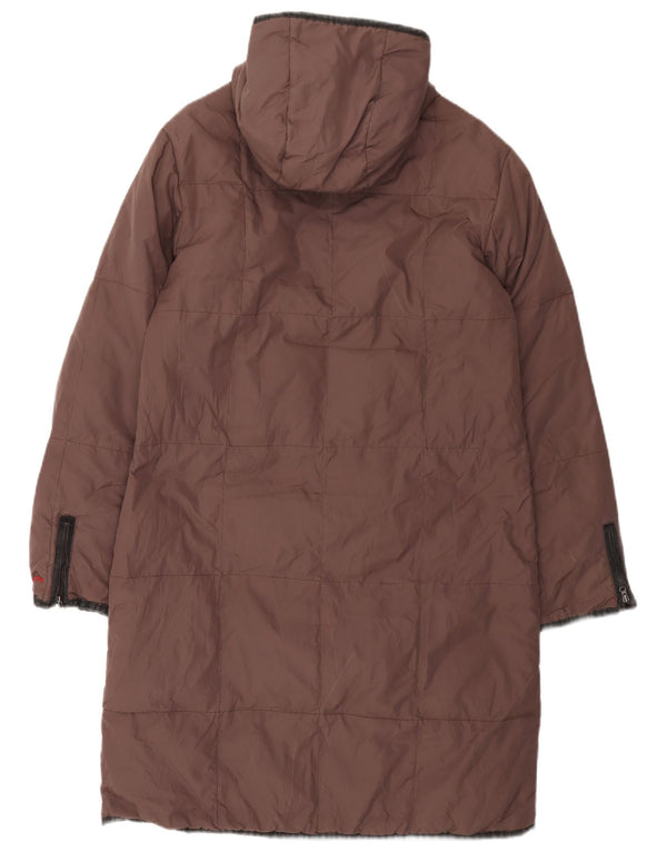 Miss Sixty Womens hættepolstret frakke UK 14 medium lilla