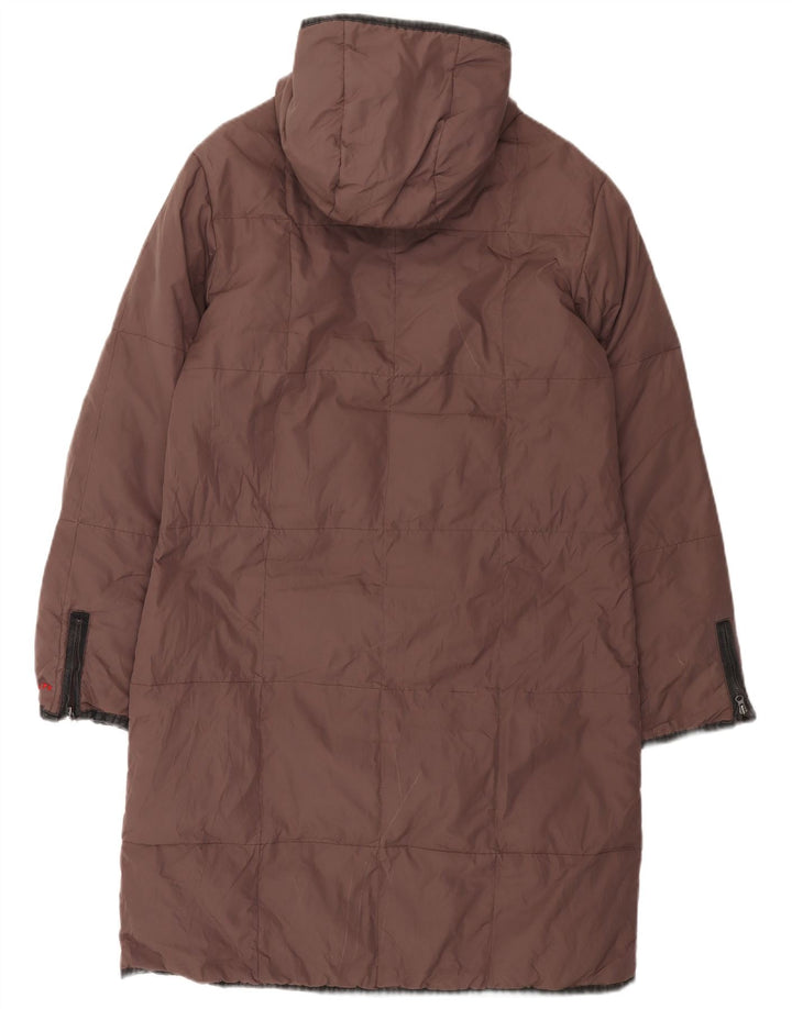 Miss Sixty Womens hættepolstret frakke UK 14 medium lilla