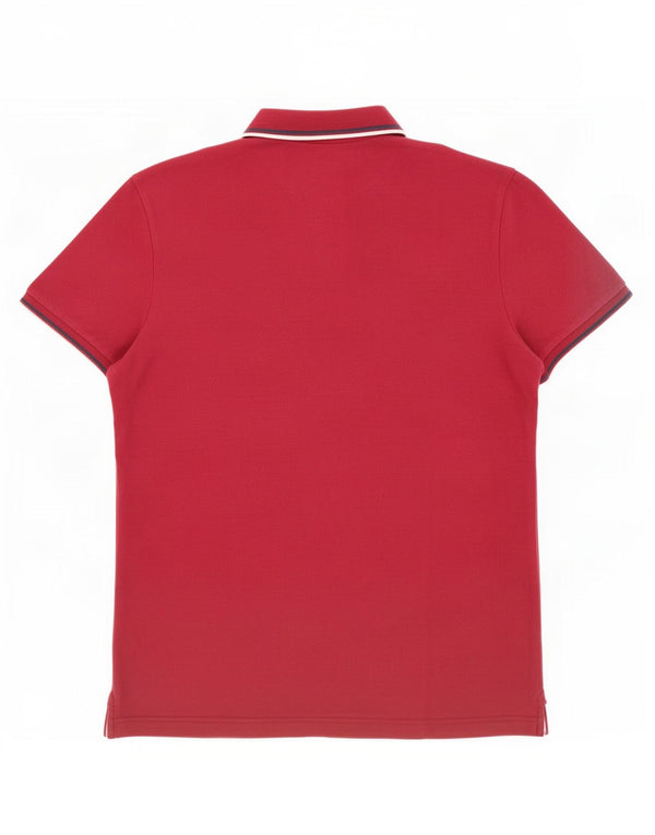 Diadora herre poloshirt XL Bourgogne stribet bomuld