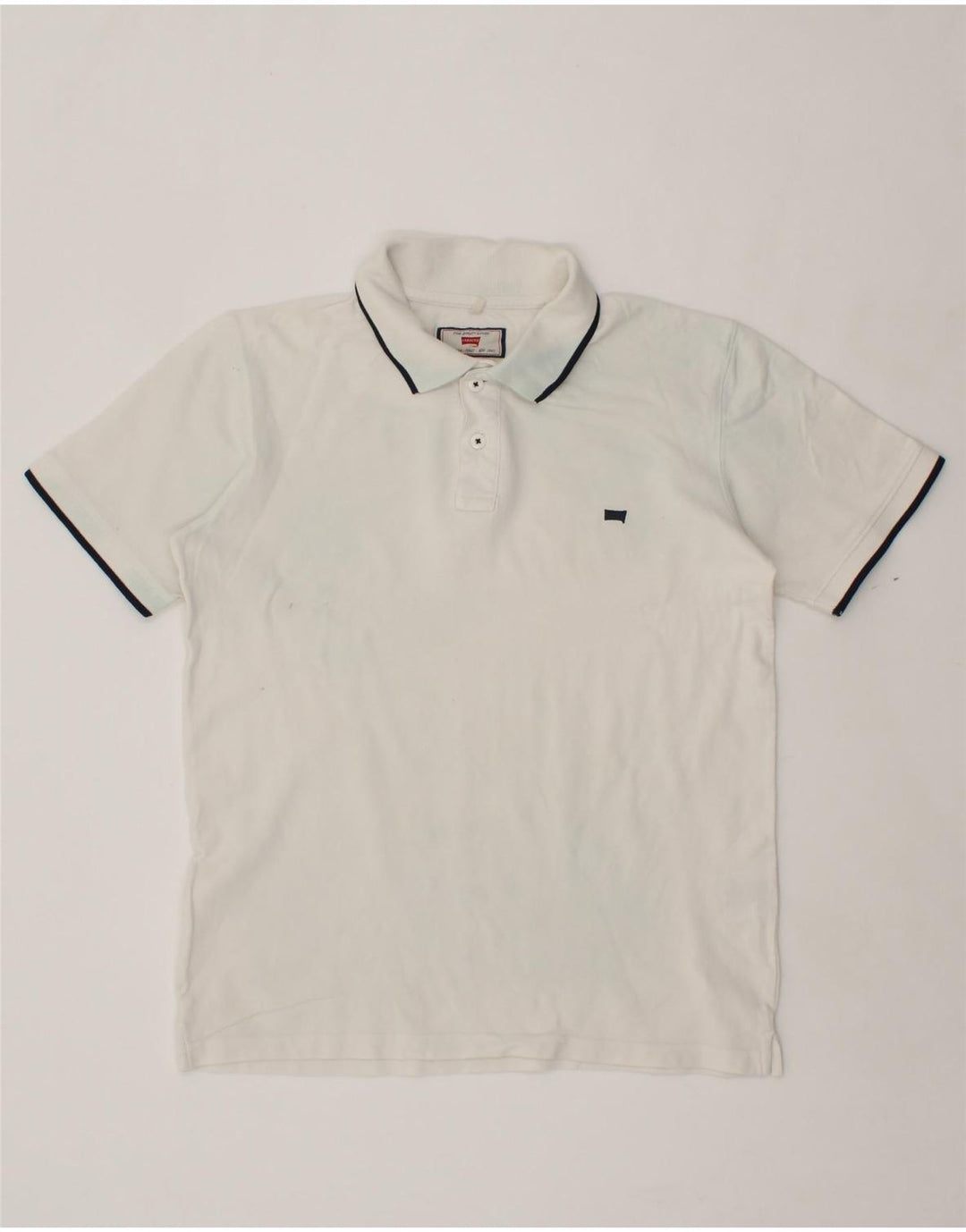 CARRERA Mens Polo Shirt Large White Cotton Vintage Carrera and Second-Hand Carrera from Messina Hembry 