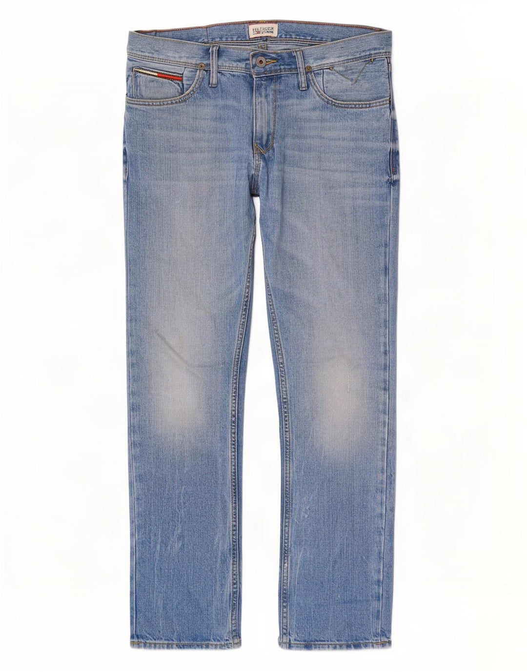Tommy Hilfiger Herre Slim Jeans W30 L30 Blå Bomuld