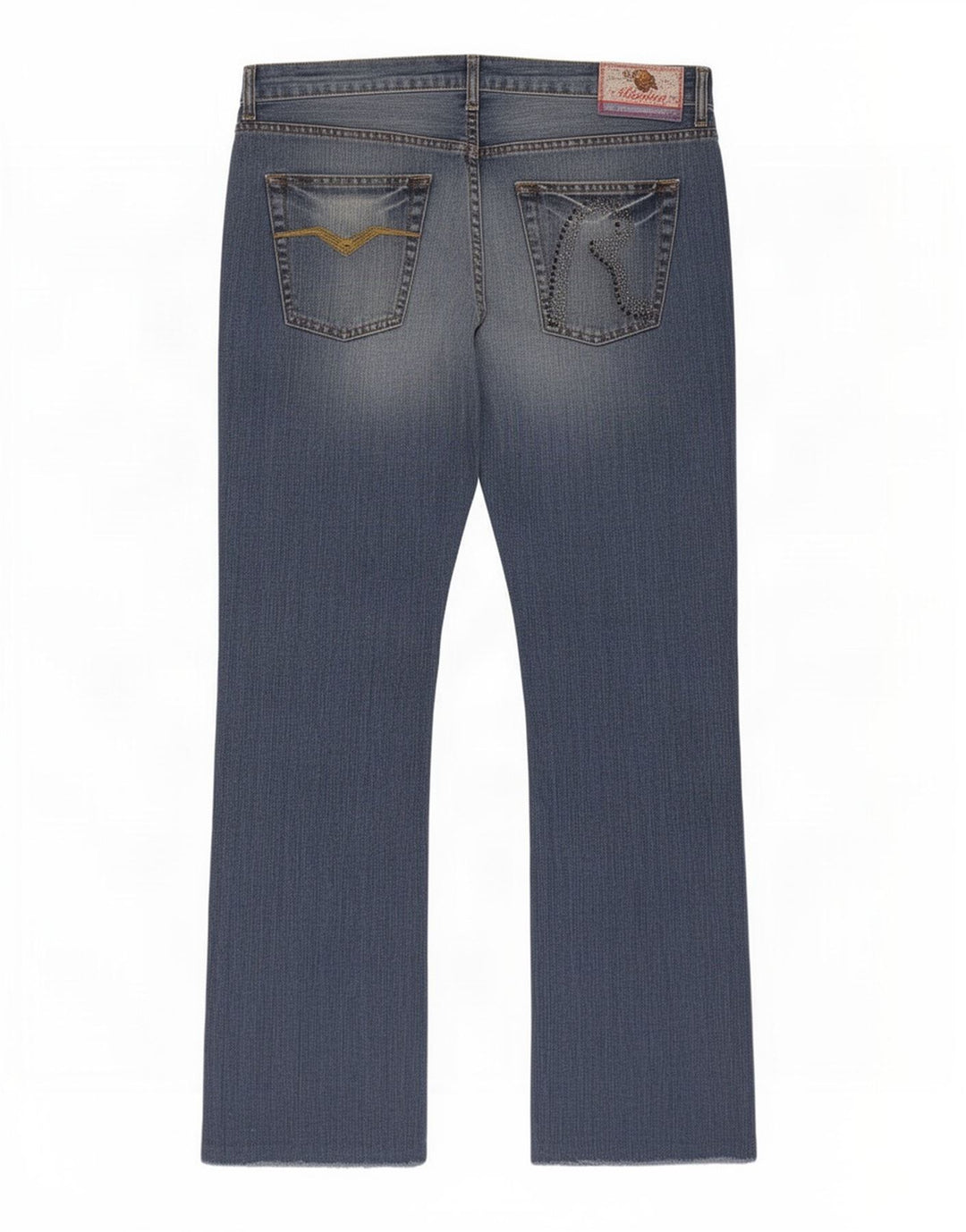 Replay Dame Bootcut Jeans W32 L34 Blå Bomuld