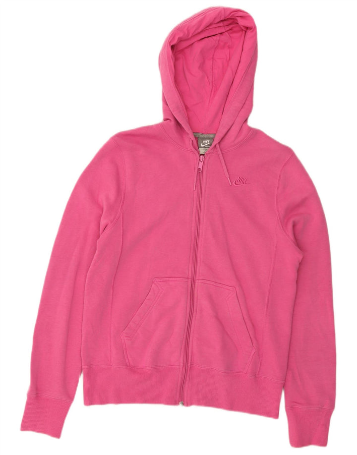 Nike hættetrøje med lynlås til kvinder US 8/10 Medium Pink Bomuld