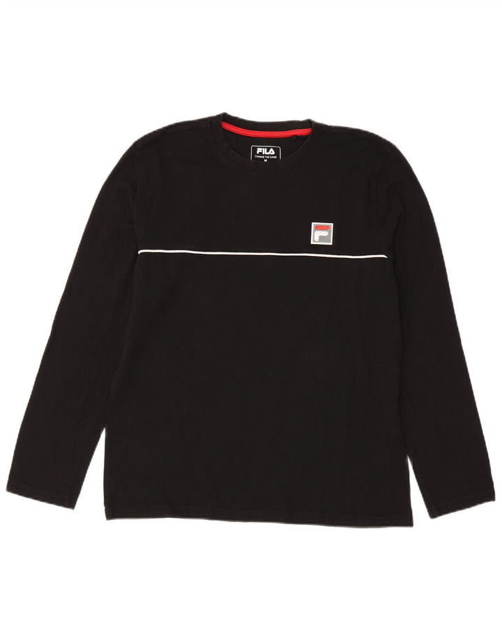 FILA Herre Top Langærmet Medium Sort Bomuld