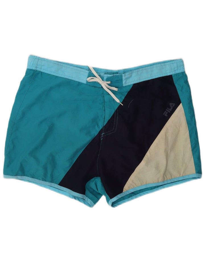 Fila Badeshorts til mænd XL Blå Colourblock Polyester