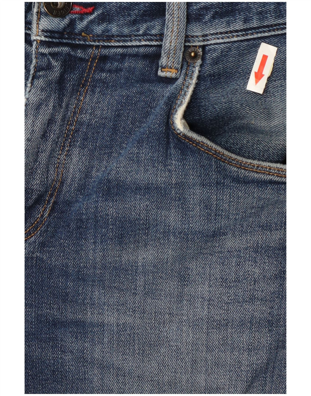 Tommy Hilfiger Herre Slim Jeans W36 L30 Blå Bomuld