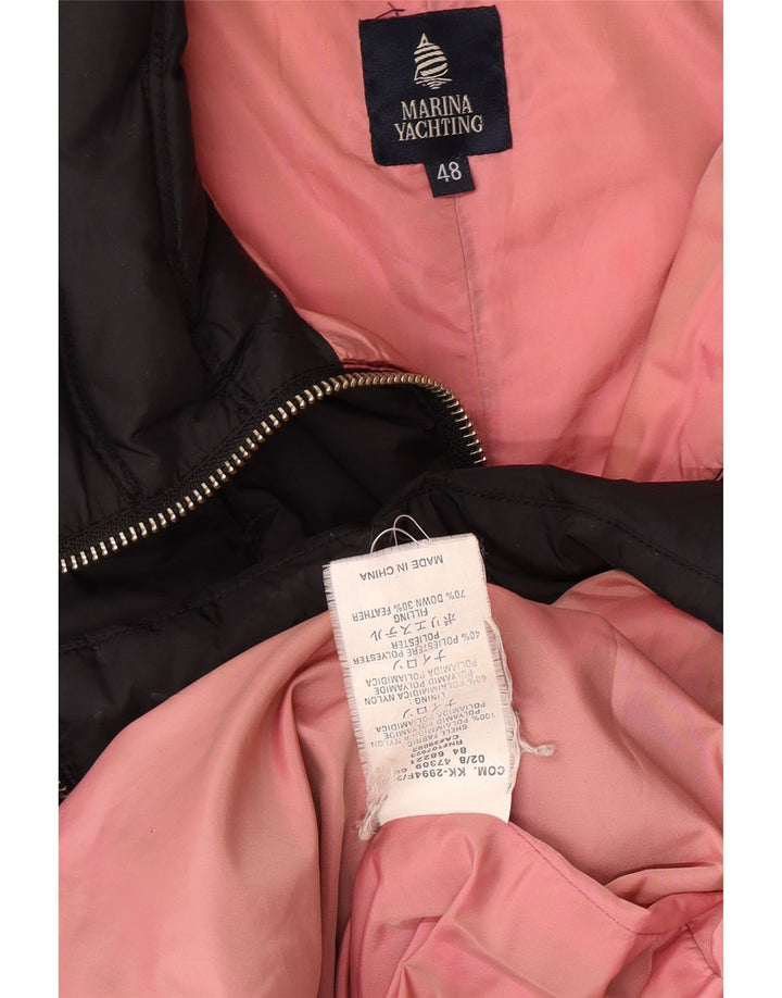 MARINA YACHTING Womens Padded Coat IT 48 XL Black Polyamide Vintage Marina Yachting and Second-Hand Marina Yachting from Messina Hembry 