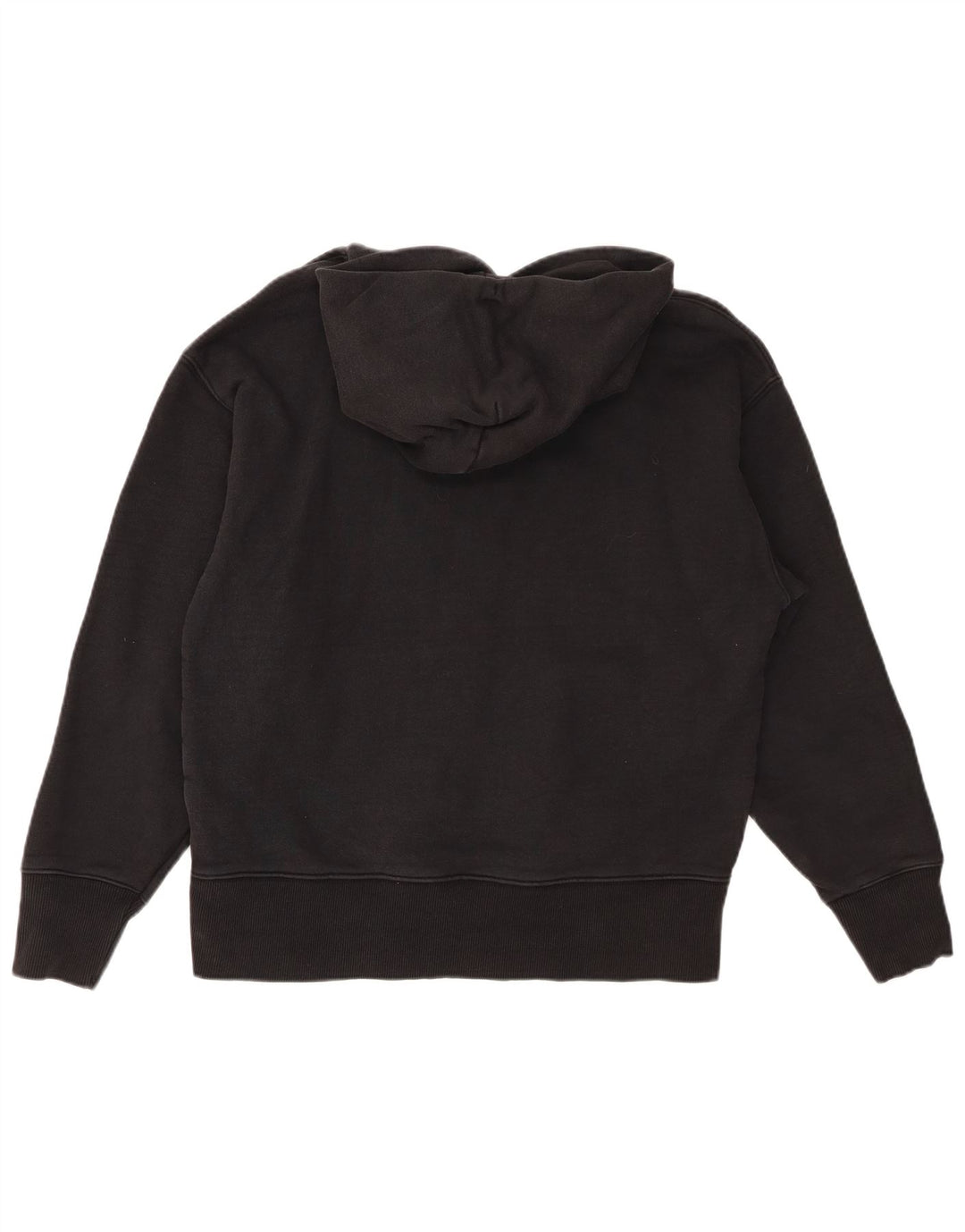 TOMMY HILFIGER Mens Hoodie Jumper Medium Black Cotton