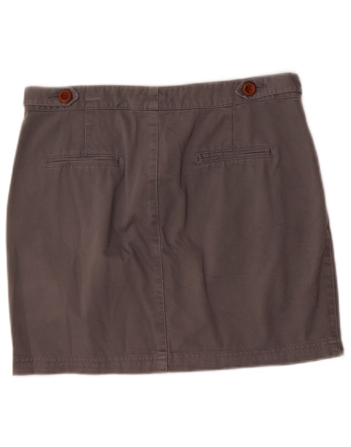 Zara Dame Trafaluc Pegged Mini Nederdel EU 40 Medium W30 Grå Bomuld