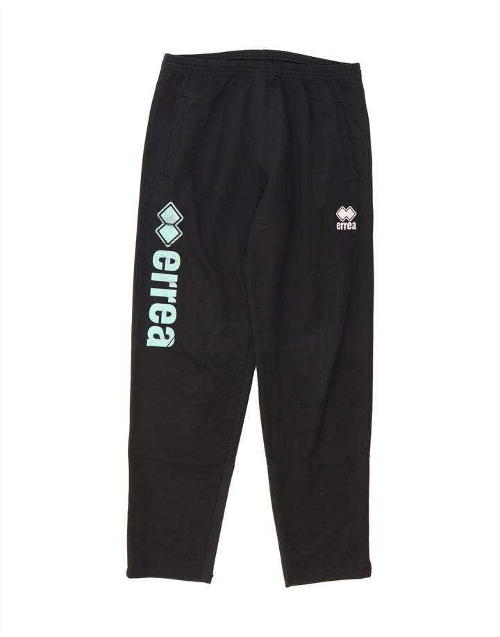 ERREA Womens Graphic Tracksuit Trousers Medium  Black Polyester Vintage Errea and Second-Hand Errea from Messina Hembry 