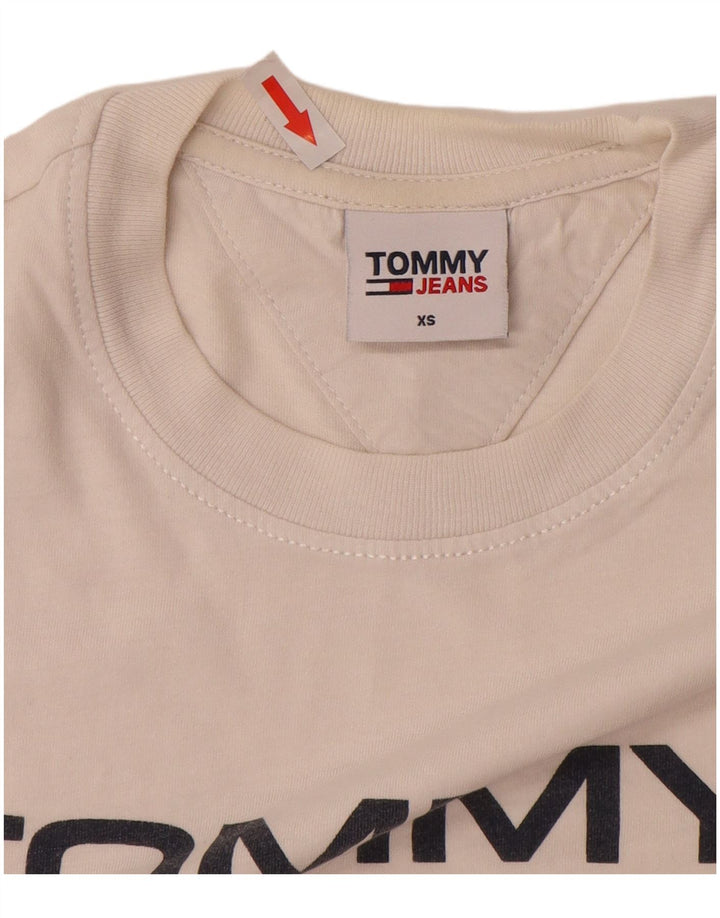 Tommy Hilfiger Herre Grafisk T-Shirt Top XS Hvid