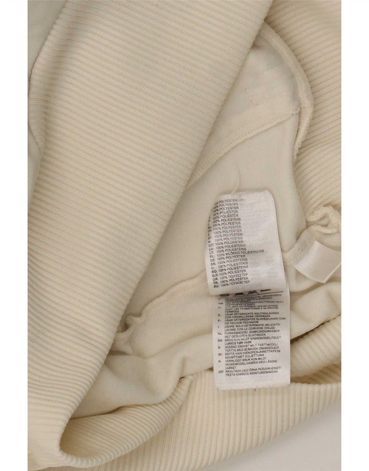 Adidas Grafisk træningsdragt topjakke til kvinder UK 14 Medium Off White