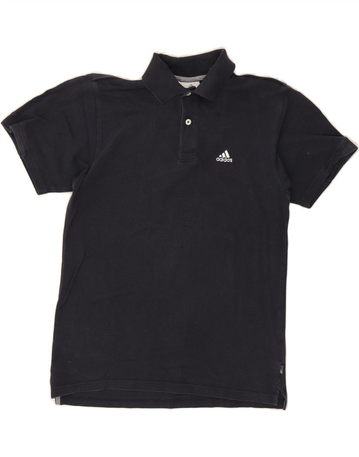 ADIDAS Boys Polo Shirt 13-14 Years Black Vintage Adidas and Second-Hand Adidas from Messina Hembry 