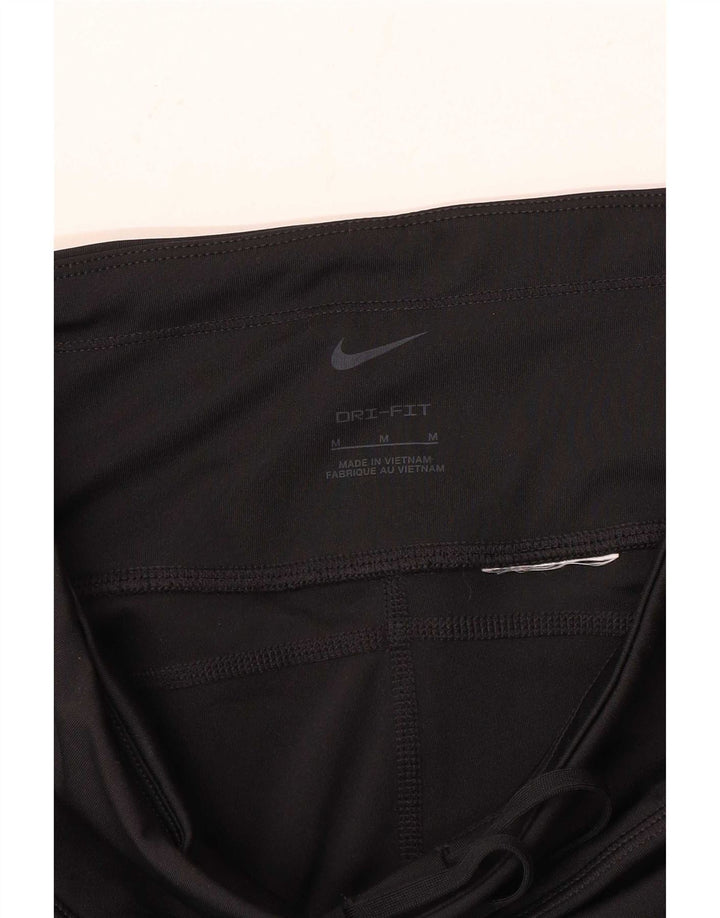 Nike Dame Dri Fit træningsdragt Bukser UK 14 Medium Sort