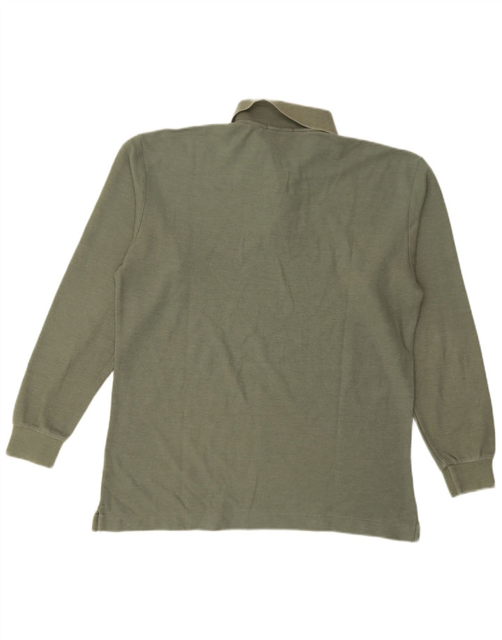 Fila Langærmet Polo Shirt til mænd IT 48 Medium Grøn Bomuld