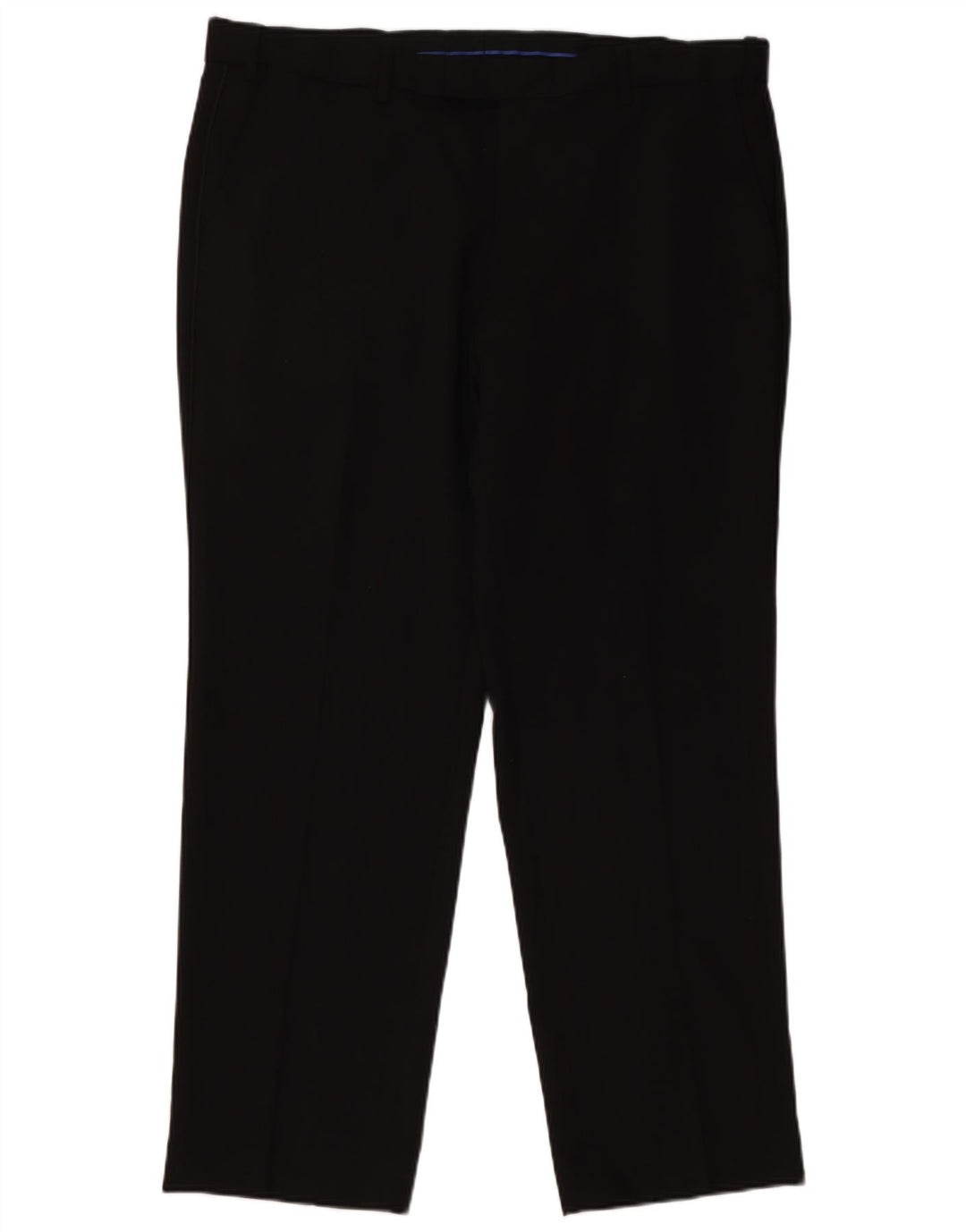 Marks & Spencer Herre Straight Regular Fit Suit Bukser W38 L29 Sort Uld