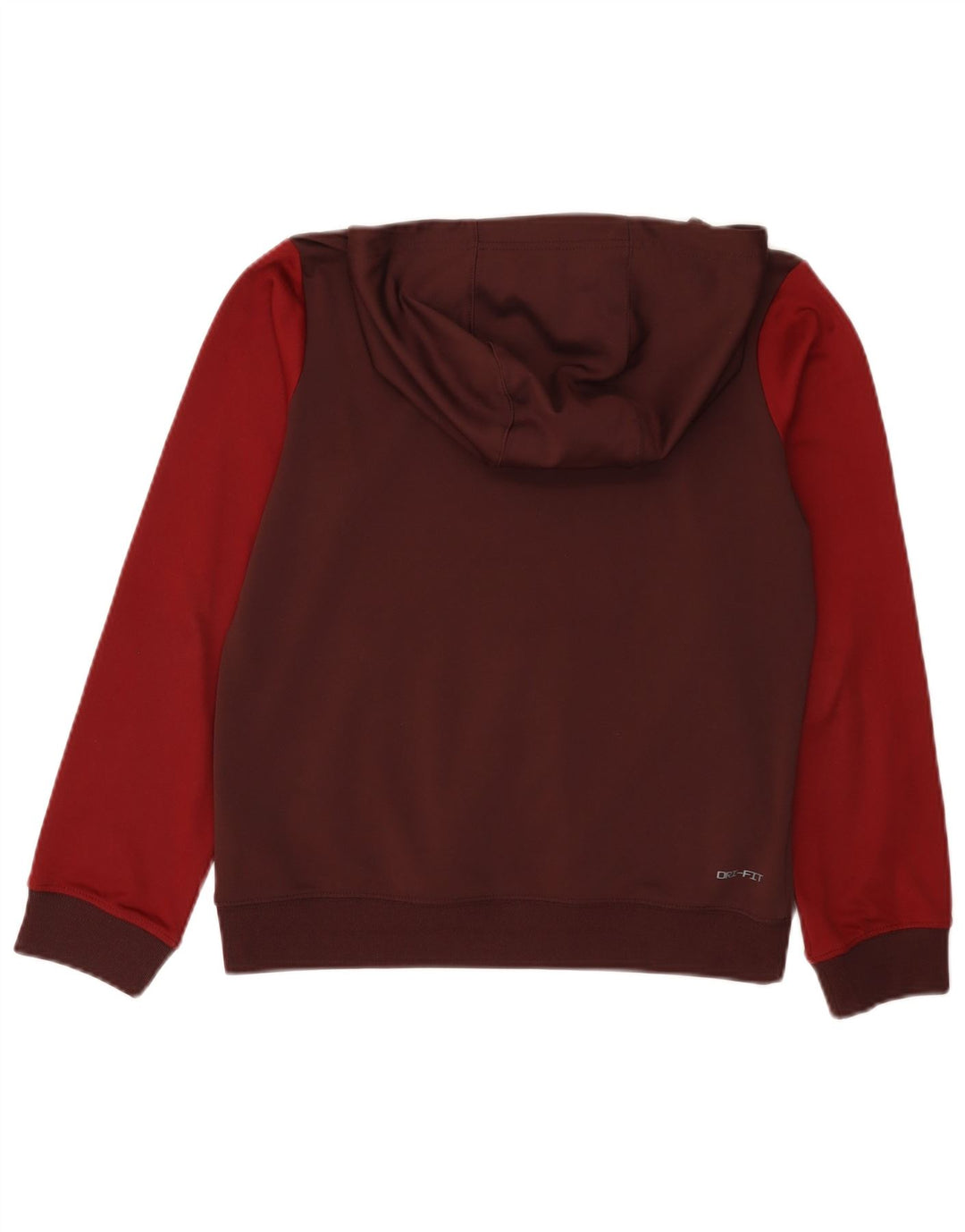 NIKE Grafisk hættetrøje til drenge 12-13 år Large Burgundy Colourblock