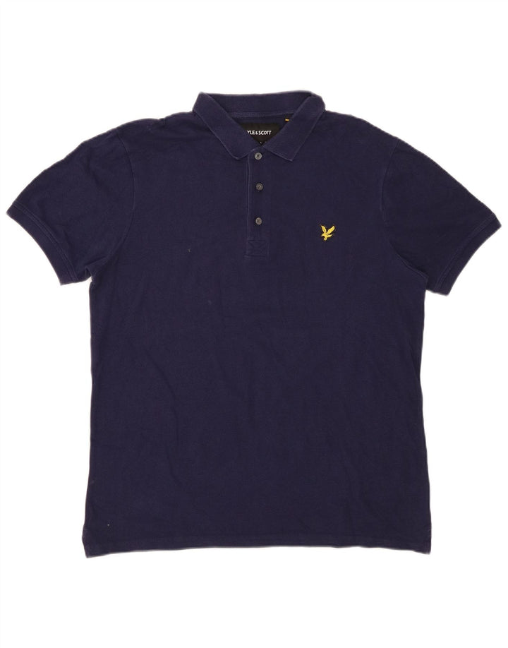 LYLE & SCOTT Poloshirt til mænd Medium marineblå bomuld