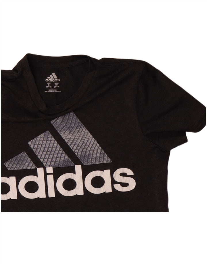 Adidas drenge grafisk t-shirt top 8-9 år lille grå