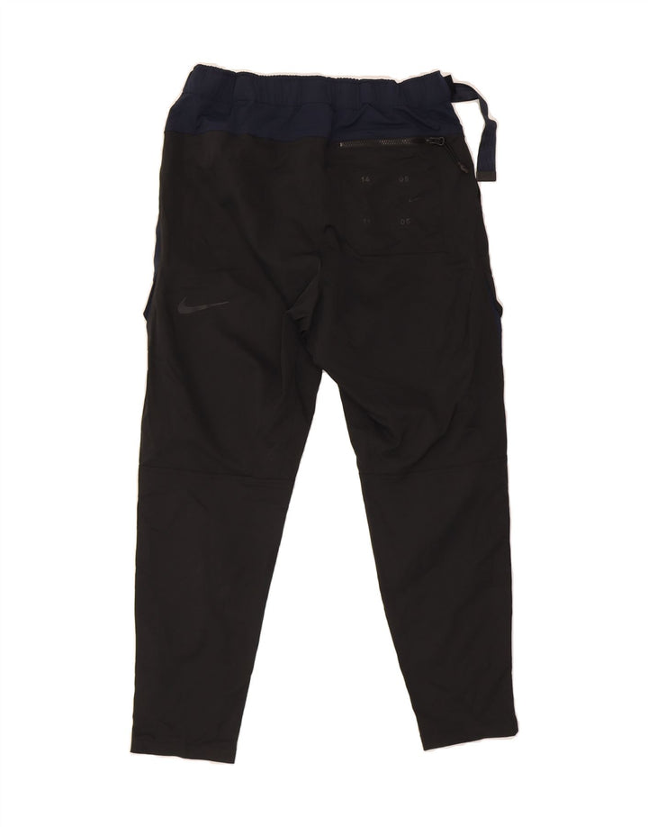 NIKE Herre tilspidsede Cargo-bukser Medium W32 L27 Sort Colourblock