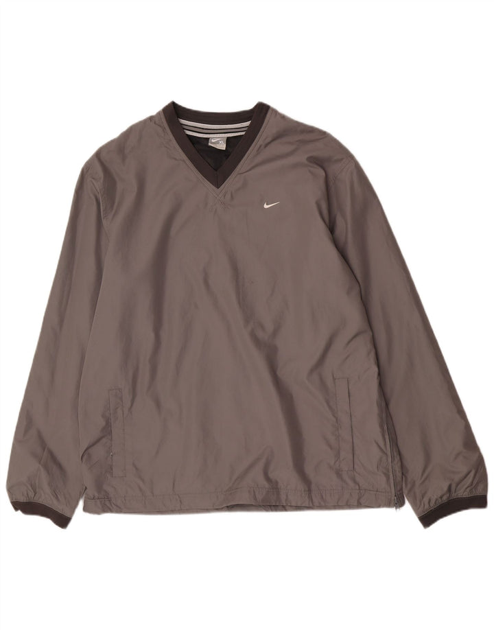 Nike Herre Pullover træningsdragt Top XL Grå Polyester